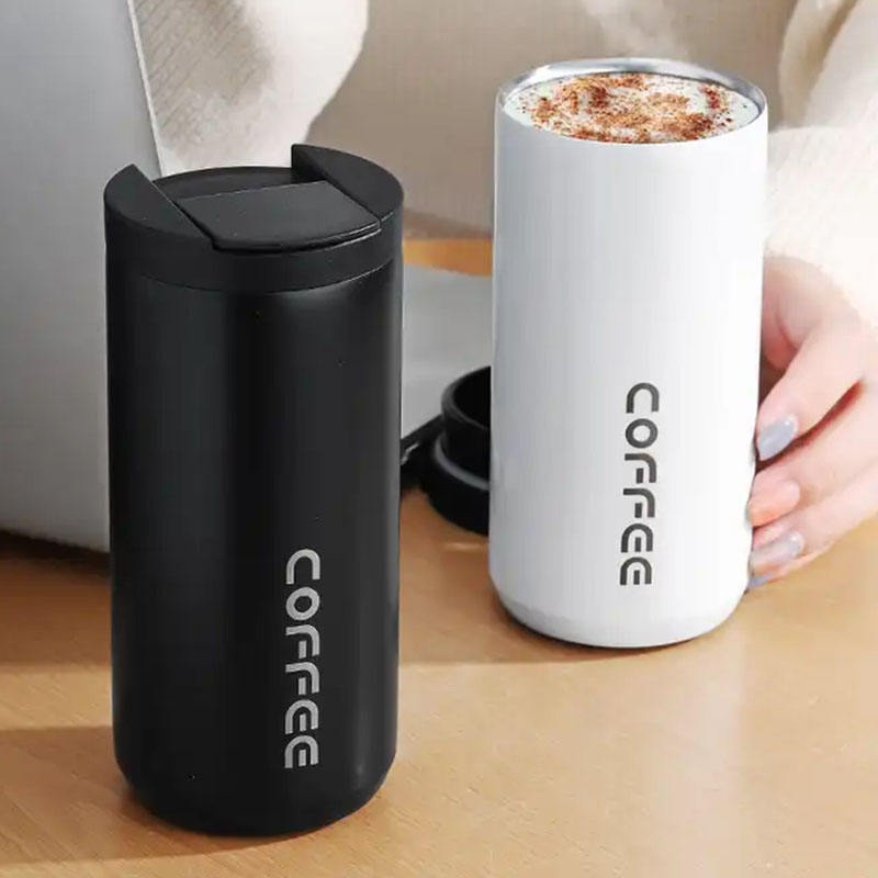 Double Wall Vacuum Travel Mugs Keep Cold 12hrs Soft Color Unique Stainless Steel Insulated Tumbler with Flip Lid – Insulated Mug and Drink Bottle price