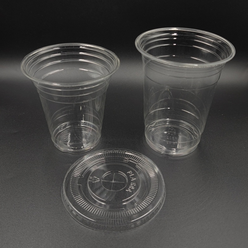 Eco Friendly Custom PLA Drink Cup Disposable Cup Logo with Cover for Juice Iced Coffee Smoothie in 16oz – Disposable Cup Logo and Drink Cup Disposable price