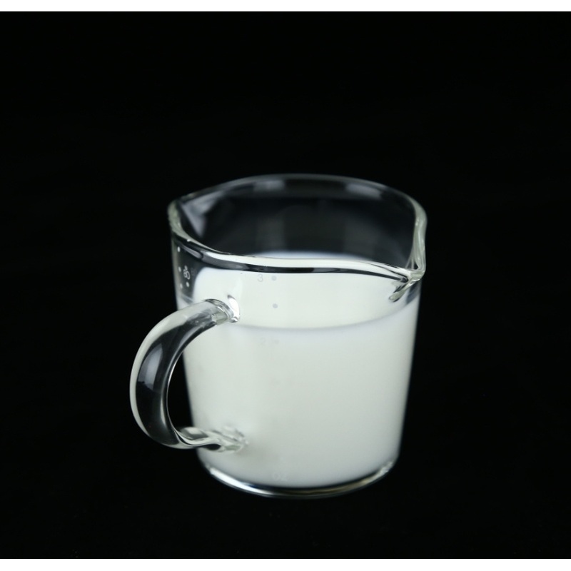 Handmade Double Spout Small Glass Measuring Cup 80ml – Borosilicate Glass Cup and Glass Cup price