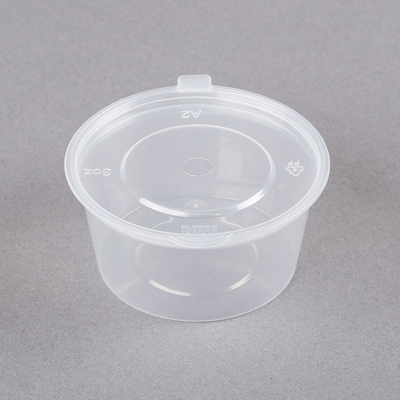 High Quality Wholesale Disposable Plastic Ice Cream Jelly Cooked Food Container PP Sauce Cup with Cover – Sauce Cup and Plastic Cup price