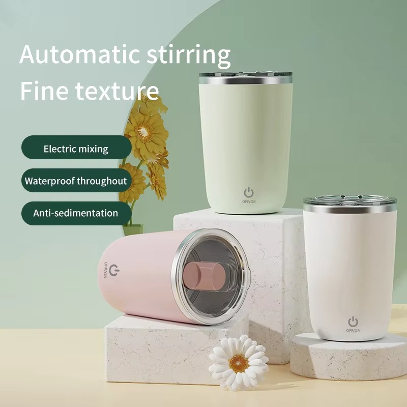 New Arrival USB Rechargeable Magnetic Mixing Coffee Mug Modern Design Stainless Steel Self-Stirring Cup – Coffee Mug and Water Bottle price