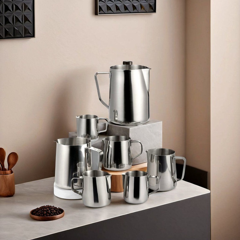 Stainless Steel Large Capacity Barista Latte Art Jug Flower Pulling Milk Foam Cup – Milk Frothing Pitcher and Milk Steaming Pitcher price