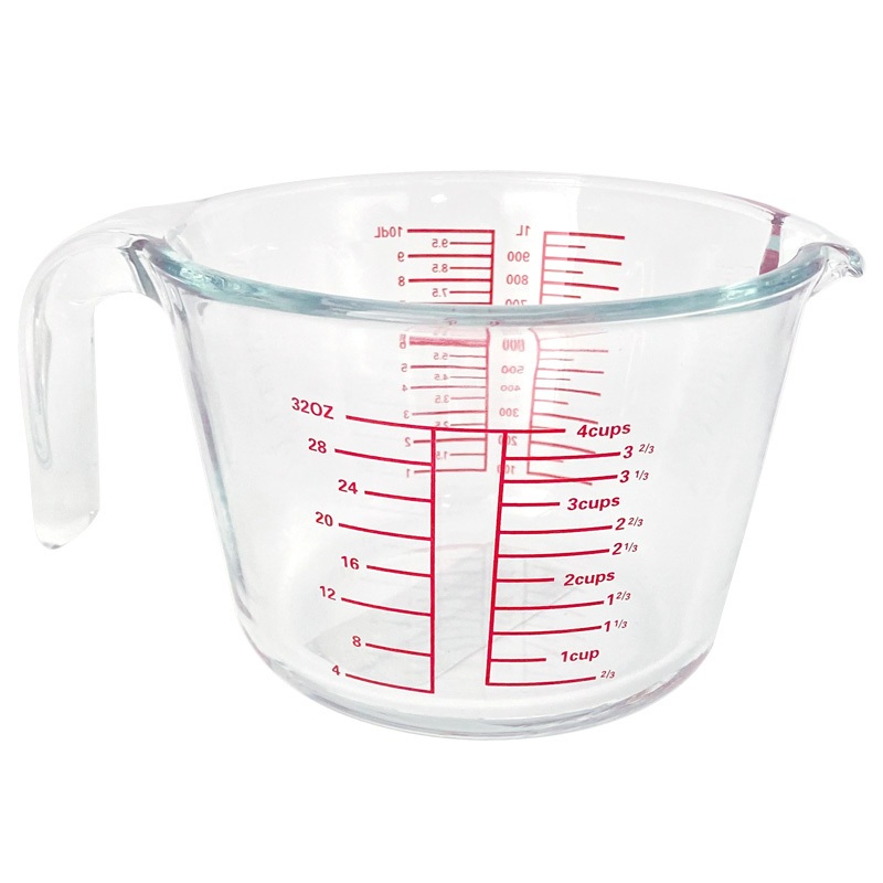 Versatile Glass Measuring Cup for Precise Baking and Cooking 1000ml – Glass Measuring Cup and Measuring Cup price