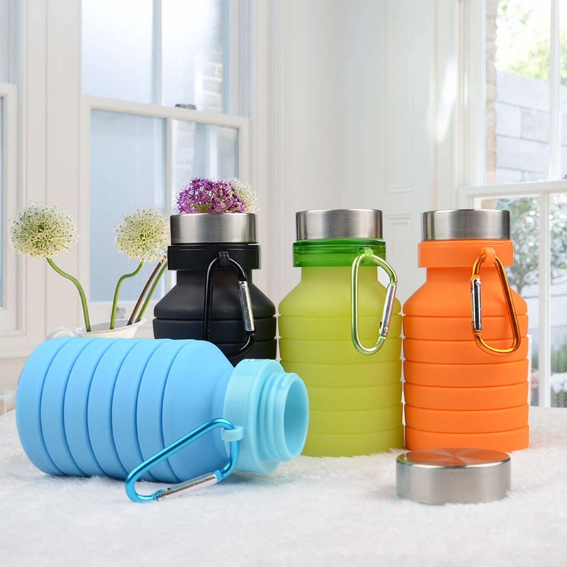 Wholesale BPA Free Silicone Folding Bottle Collapsible Water Bottle for Camping Travel – BPA Free Water Bottle and Collapsible Water Bottle price