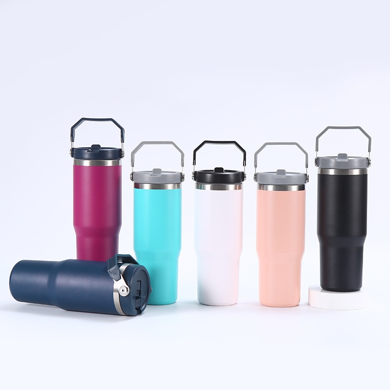 20/30oz Leak Resistant Water Bottle Iceflow Flip Straw Tumbler with Handle – Promotional Mug and Water Bottle price