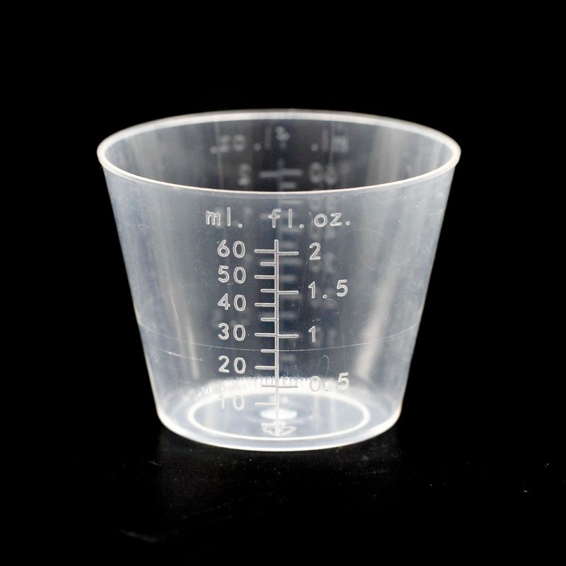 2oz/60ml Plastic Graduated Cups Transparent Scale Cups for Mixing Paint, Stain, Epoxy, Resin – Plastic Cups and Graduated Cups for Mixing Epoxy price