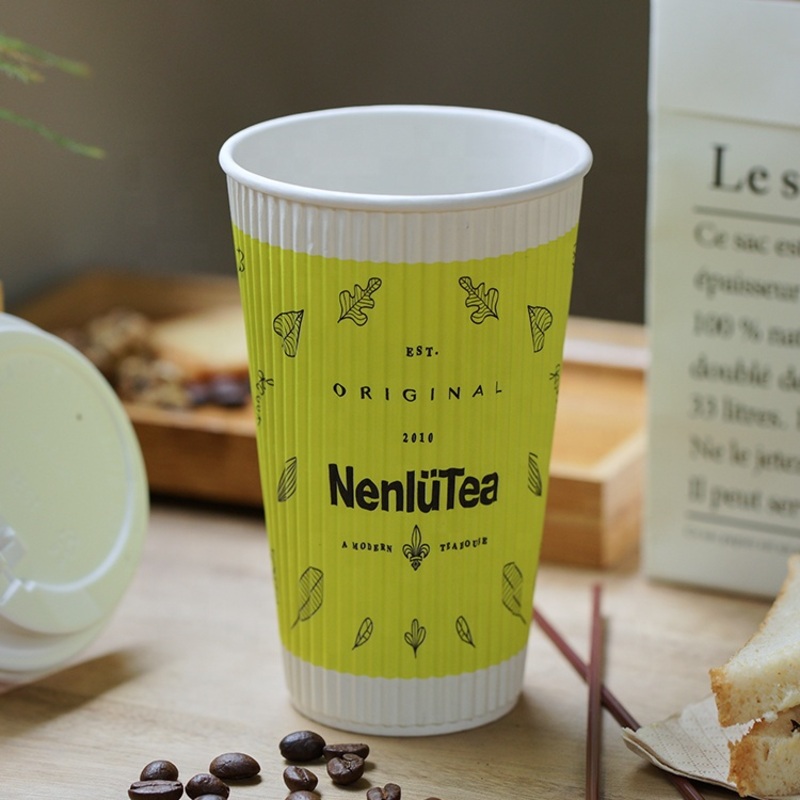 8oz Disposable Paper Cups Hot/Cold Drink or Coffee Single/Ripple/Double Wall Paper Cups – Cups and Paper Cup price