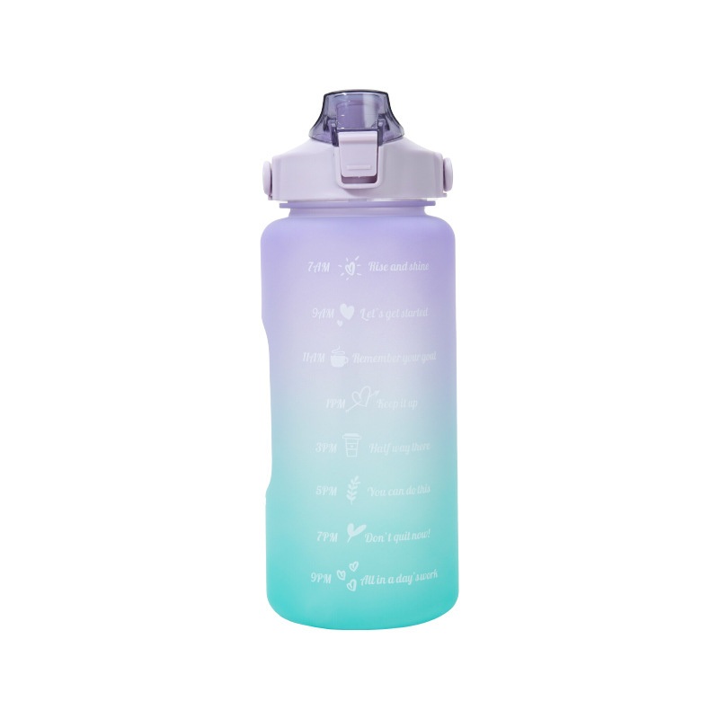 Colourful 2L Gradient Large Mug Handheld Large Capacity Sports Water Bottle – Bottle and Sports Bottle price