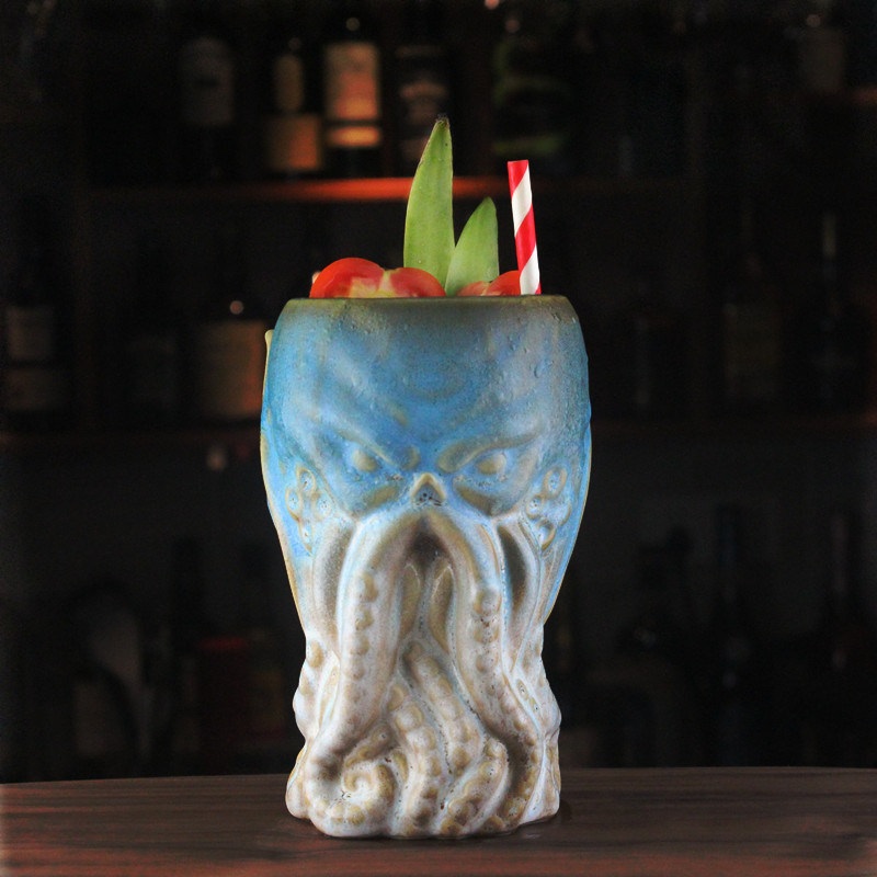 Custom Hawaiian Ceramic Tiki Mugs Cocktail Cup Tiki for Bar – Tiki Mugs Ceramic and Tiki Mug Custom price
