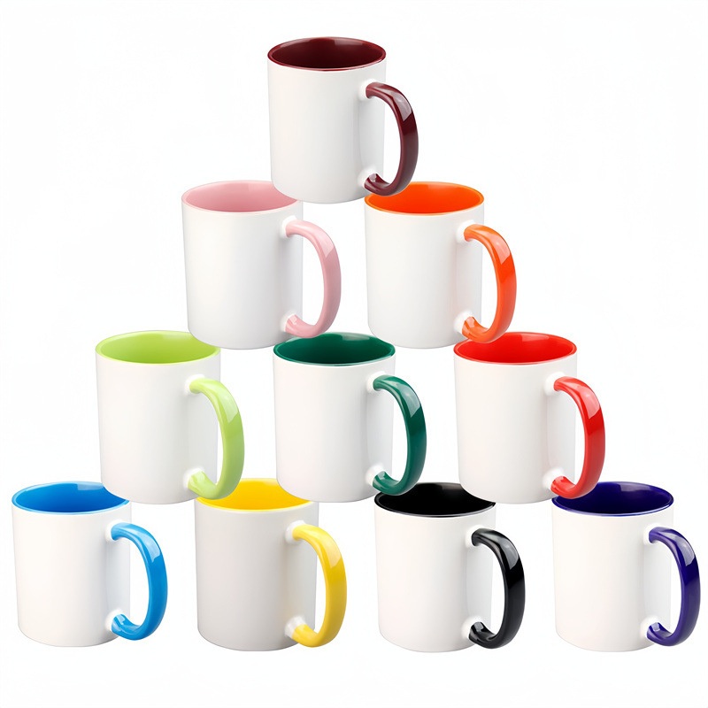Custom Sublimation Ceramic Mug Round Handle 340ml 11oz Cup – Sublimation Ceramic Mug and Custom Mug price