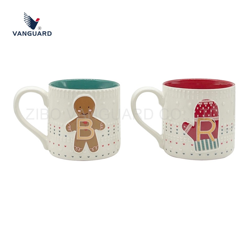Customized White Mug Embossed Ceramic Coffee Mug Holiday Ceramic Mug 18oz Christmas Ceramic Mug for Gift – Christmas Ceramic Mug and Embossed Ceramic Coffee Mug price