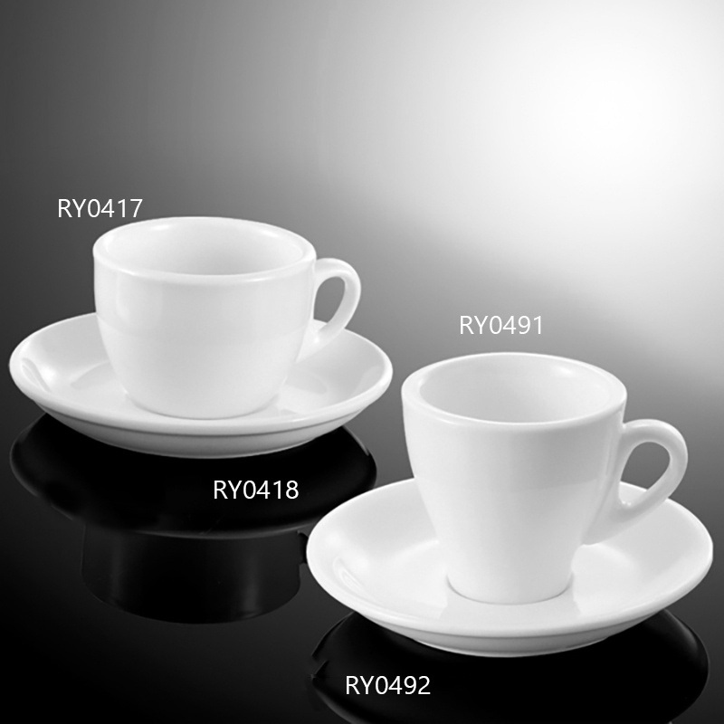 Hot Selling Porcelain Espresso coffee Cup with Saucer – Espresso Coffee Cups and Coffee Cups price