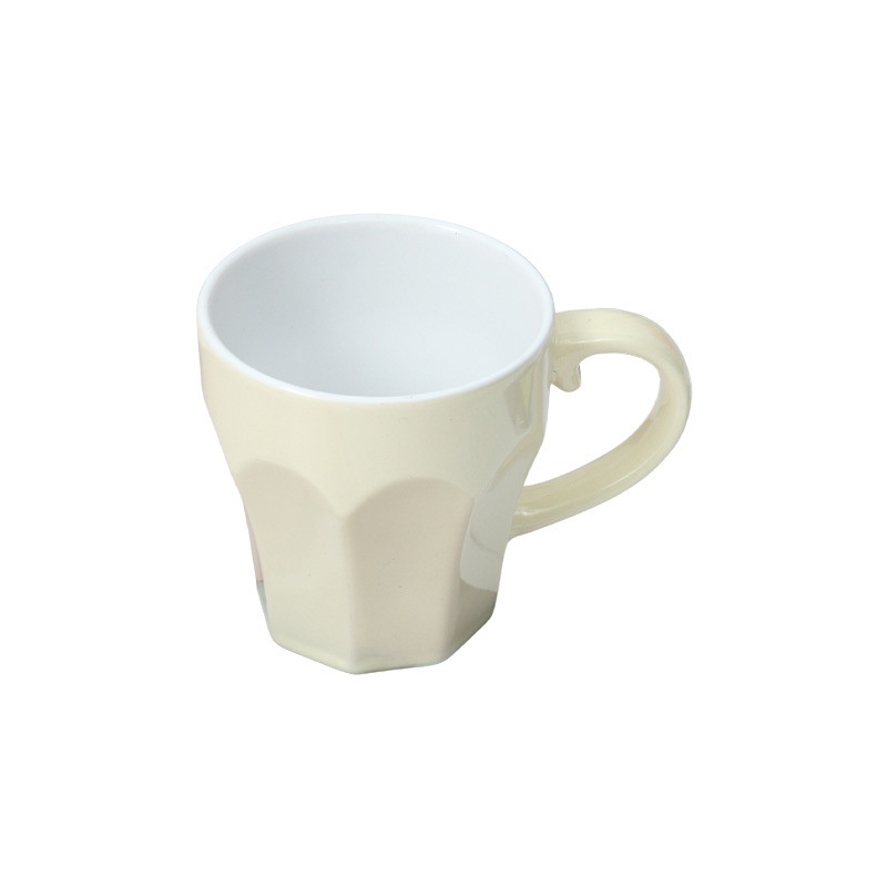 Mug Octagonal Bottom Cup with Handle Colorful Household Ceramic Drinking Cup – Party Supply and Holiday Decoration price