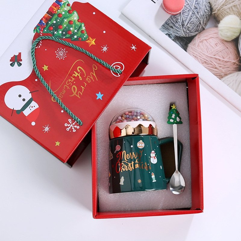 Nordic Design Christmas Gift 500ml Ceramic Coffee Cup Santa Claus Cute Water Mug for Office – Water Cup Tableware and Large-Capacity Straw Cups price