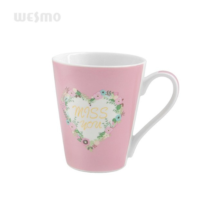 Pink Heart Sublimation Printing Porcelain Mug for Daily Use – Mug Set and Ceramic Mug price