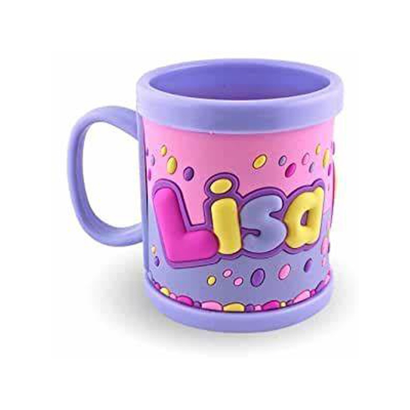 Plastic Drinking Mug Custom Soft PVC Mugs Cartoon 3D Personalized 3D Name Rubber Mug for Kids – Mug and Ceramic Mugs price