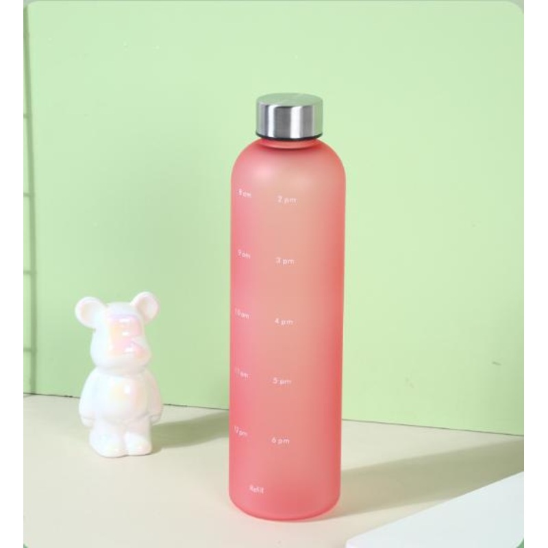 Rhong 32 Oz Motivational Water Bottle with Time Marker to Drink BPA Free Reusable Plastic Bottle for Gym and Sports – Water Bottles and Plastic Water Bottle price