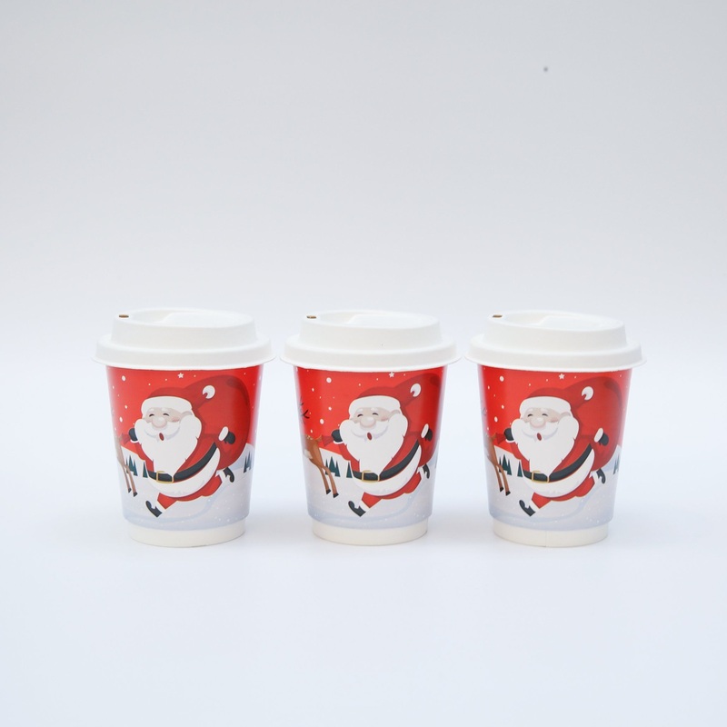 2024 Christmas Double Wall Paper Cup Be Recyclable with Cup Holder and Cup Lids – Cup and Cups price