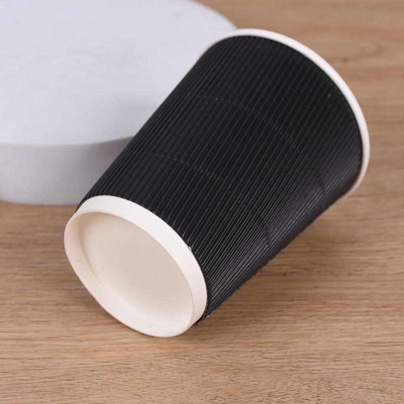 8oz 12oz 16oz Customized Ripple Wall Disposable Coffee Paper Cup Drinking Cup Hot Drink Cup – Ripple Wall Disposable Cup and Manufacturing Paper Cups price