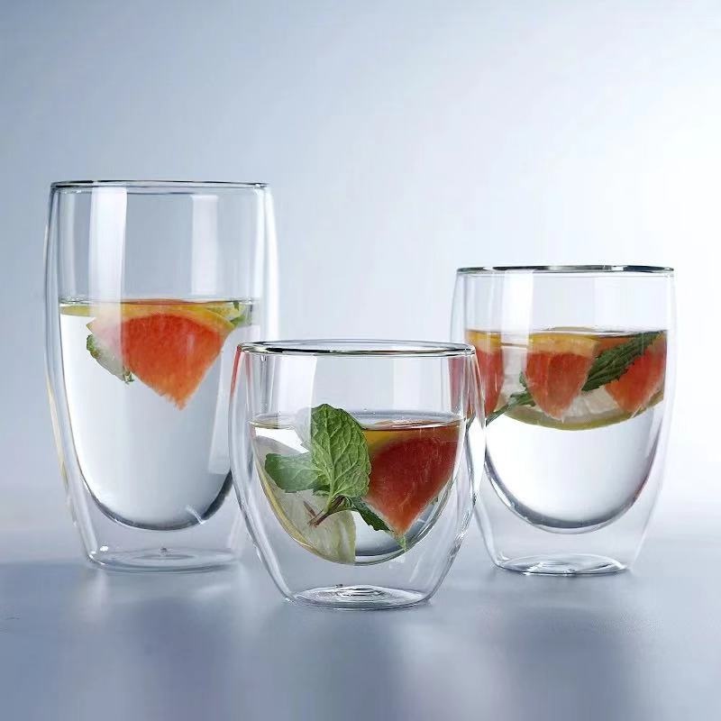 Classic Manufacture Home Coffee High Borosilicate Double Wall Glass Cup – Borosilicate Glasses and Glass Drinking Cup price