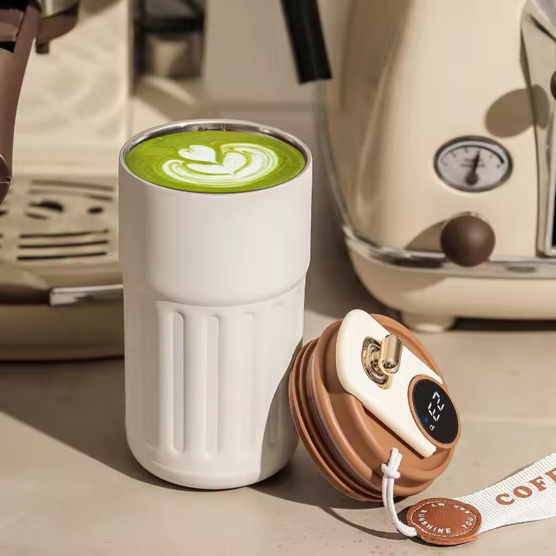 New Design 450ml LED Smart Temperature Display Thermo Tumbler Stainless Steel Travel Coffee Cups Mug Coffee Mug – Coffee Mug and Stainless Steel Coffee Mug price