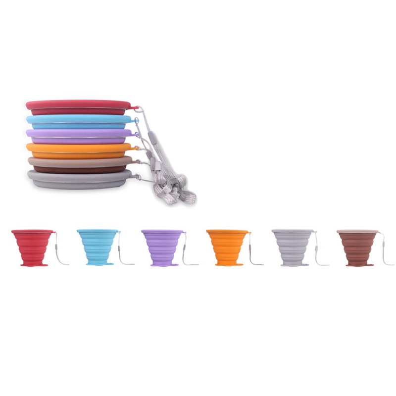New Designed Multipurpose Outdoors Water Collapsible Silicone Folding Cup Esg11472 – Folding Cup and Foldable Mug price