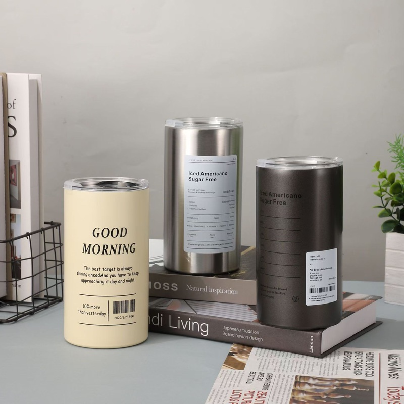 Stainless Steel Vacuum Double-Layer Portable American Coffee Cup with Straw – Stainless Steel Cup and Funnel Coffee Cup price
