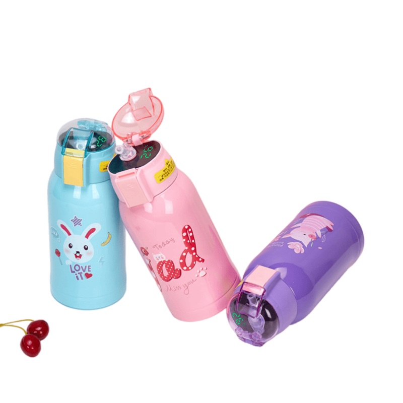 Temperature Display Vacuum Straw Bottle Baby Training Cup Stainless Steel Water Bottle with Sleeve – Feeding Bottle and Baby Feeding Bottle price