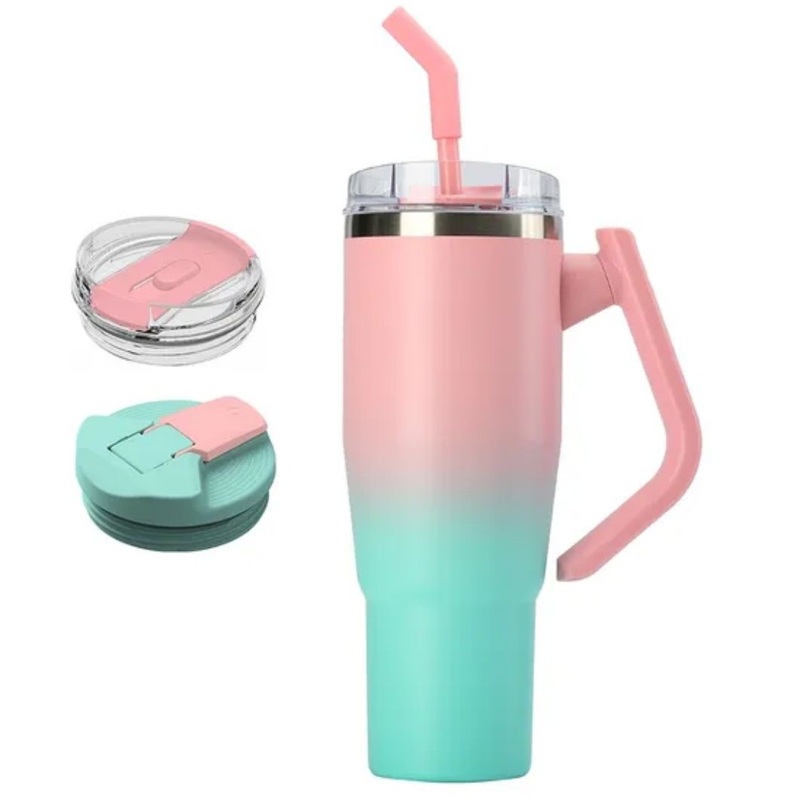 Vacuum Insulated Custom Logo Outdoor Beer Mug 40oz Stainless Steel Tumbler – Gradient Tumbler and Insulated Mug price