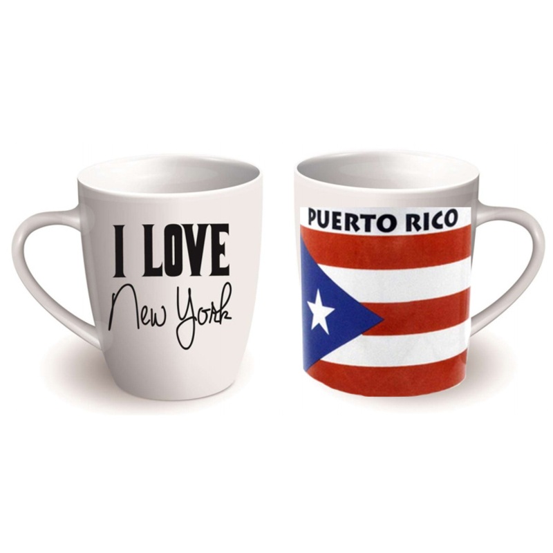 Wholesale Custom Logo Ceramic Tourist Souvenir Flag Coffee Mug Puerto Rico Mugs – Souvenir Mug and Custom Mug price