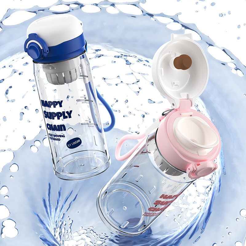 440/560ml Tritan Sport outdoor Plastic Water Botytle Mug with Infuser and Strap – Water Bottle and Sprot Water Bottle price
