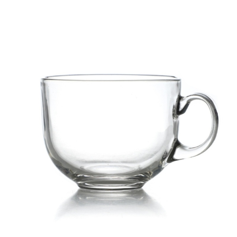 460ml Big Belly Oatmeal Glass Cup Milk Mug Breakfast Coffee Mug – Mug and Glass Cup price