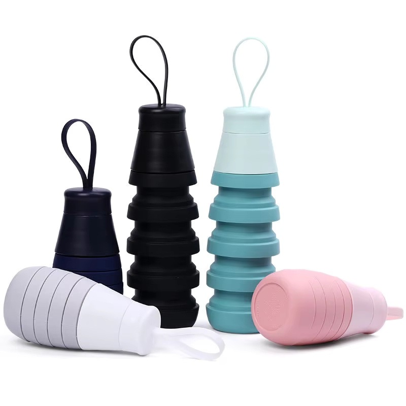 500ml Foldable Drink Bottle Leak-Proof School BPA-Free Eco-Friendly Silicone Sports Water Bottle – Sports Water Bottle and Cheap Water Bottle price