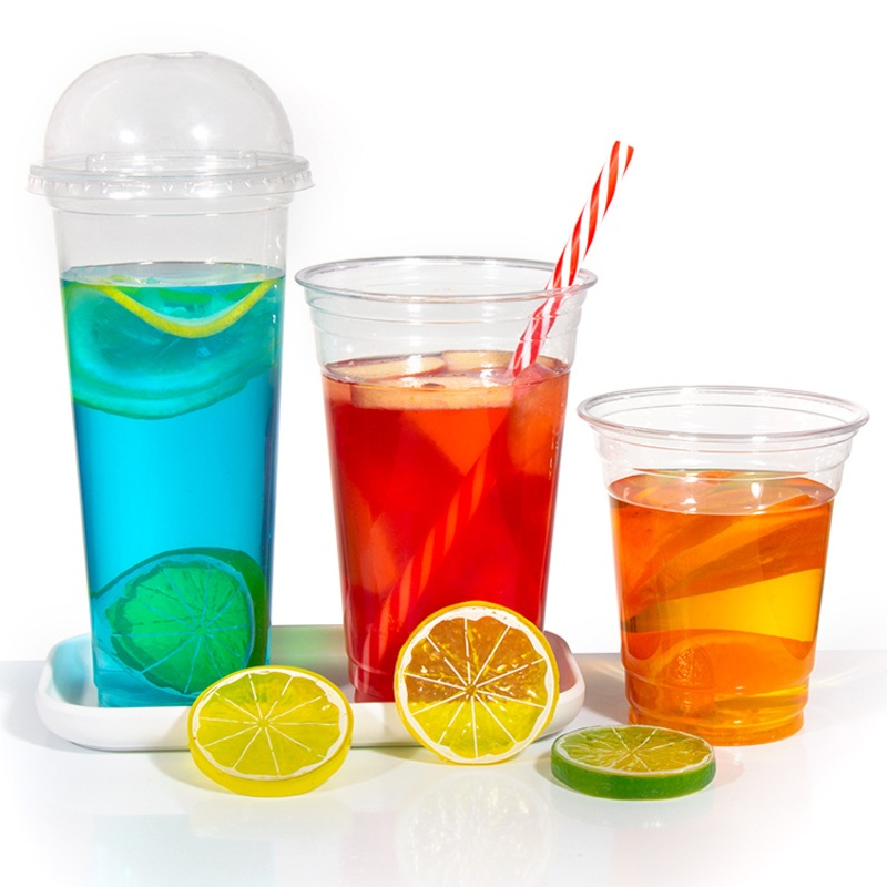 700ml Disposable PP Clear Transparent Plastic Cup Custom Logo Boba Milktea Cups Bubble Tea Cup with Lid – Disposable Plastic Cup and Custom Plastic Disposable Cups price