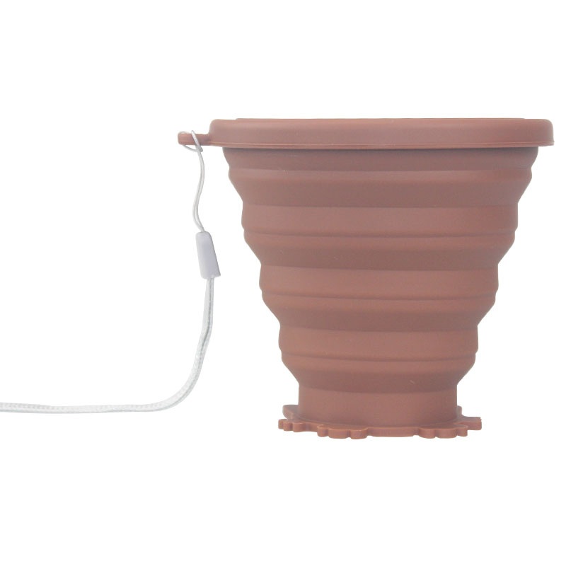 Collapsible Cup Compact Silicone Reusable Food Grade Folding Mug with Lids Expandable Retractable Drinking Silicone Cup – Silicone Button Parts and Silicone Keypad Manufacturer