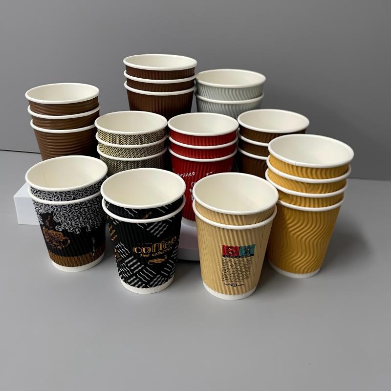 Custom Corrugated Coffee Paper Cup 12 Oz Ripple Wall Cups for Cafe and Restaurant Takeaways at Best Prices – Custom Logo Printed Paper Cup and Biodegradable Ripple Paper Cups price