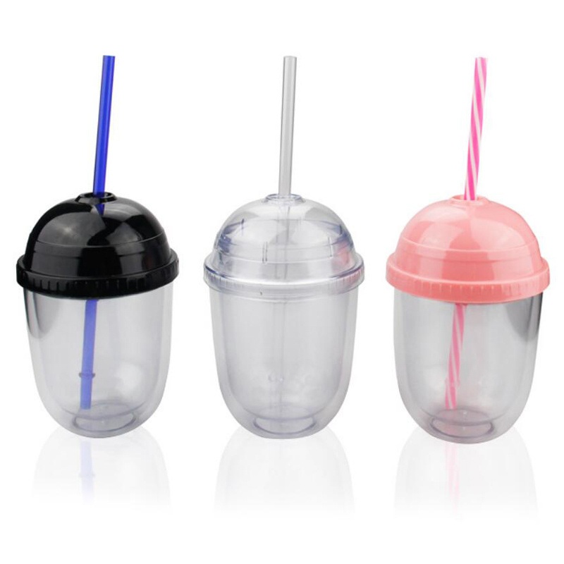 Customized 12 Oz Kids Plastic Straw Water Bottle – Plastic Cups and Cup price