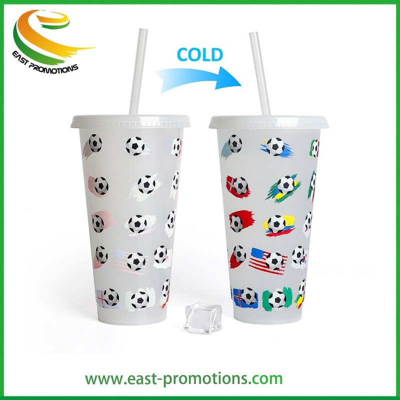 Customized 24oz BPA Free Reusable Plastic Cold Magic Drinking Tumblers Cups with Straw – Color Change Cup and Plastic Cup price