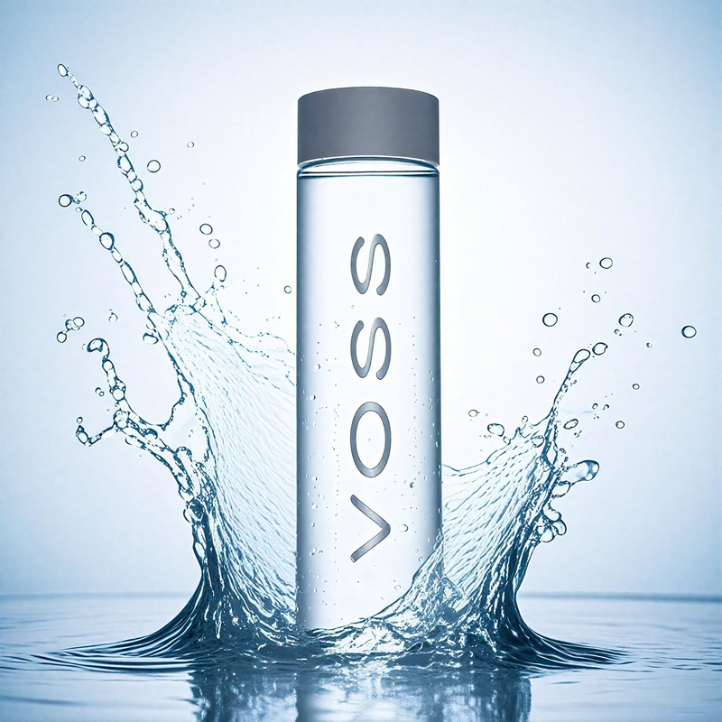 Customized Voss Round Shaped Water Glass Bottle 385ml 500ml 800ml Wholesale Cylindrical Glass Mineral Water Juice Beverage Bottle with Plastic Cap – Water Glass Bottle and Voss Water Bottle price