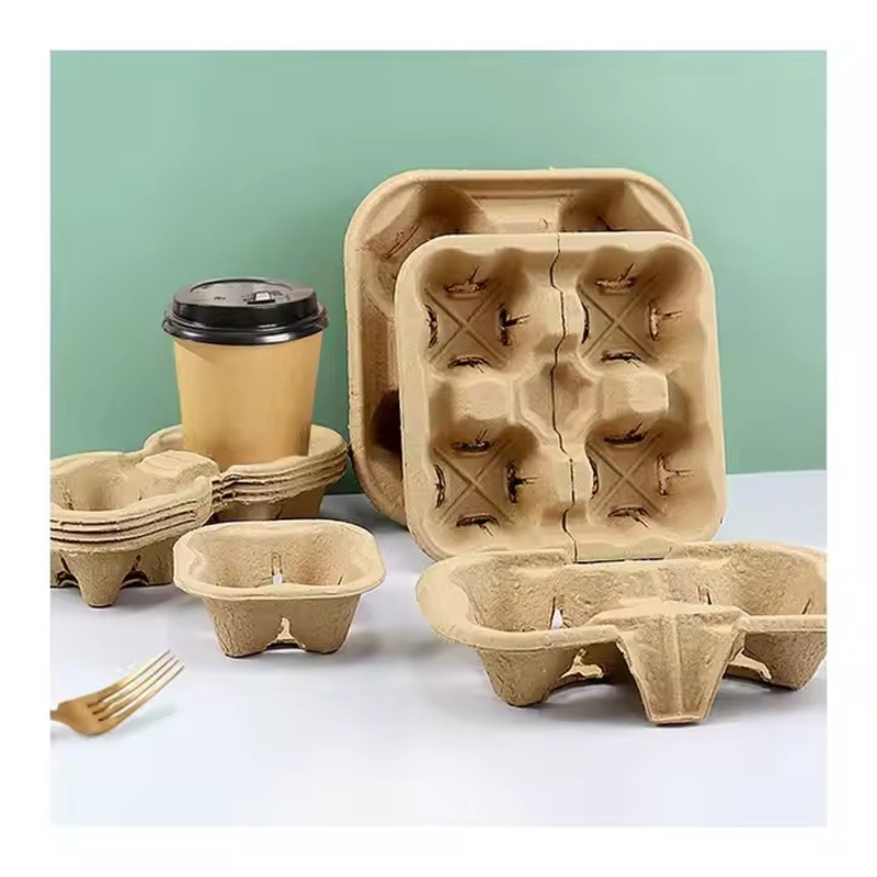 Disposable Hot Drink Coffee Tea Take Away Cardboard Paper Cup Holder – Delivery Tray and Disposable Paper Cup price