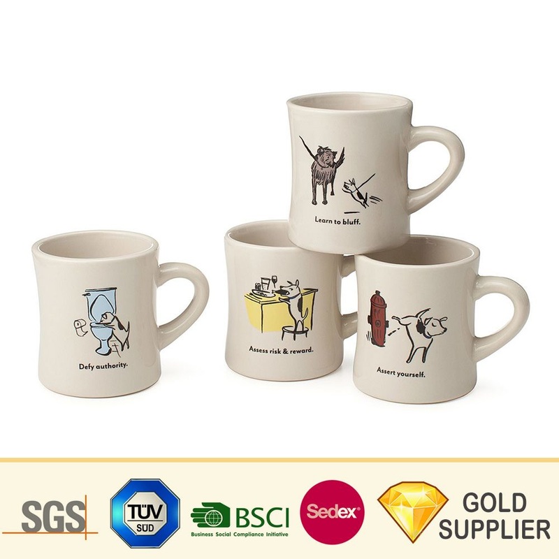 New Bone China Promotional Custom Sublimation Printing Enamel Valentines Mug White Glossy Inner Coating and Colored Handle Ceramic Porcelain Coffee Tea Cup – Porcelain Cup and Ceramic Cup price