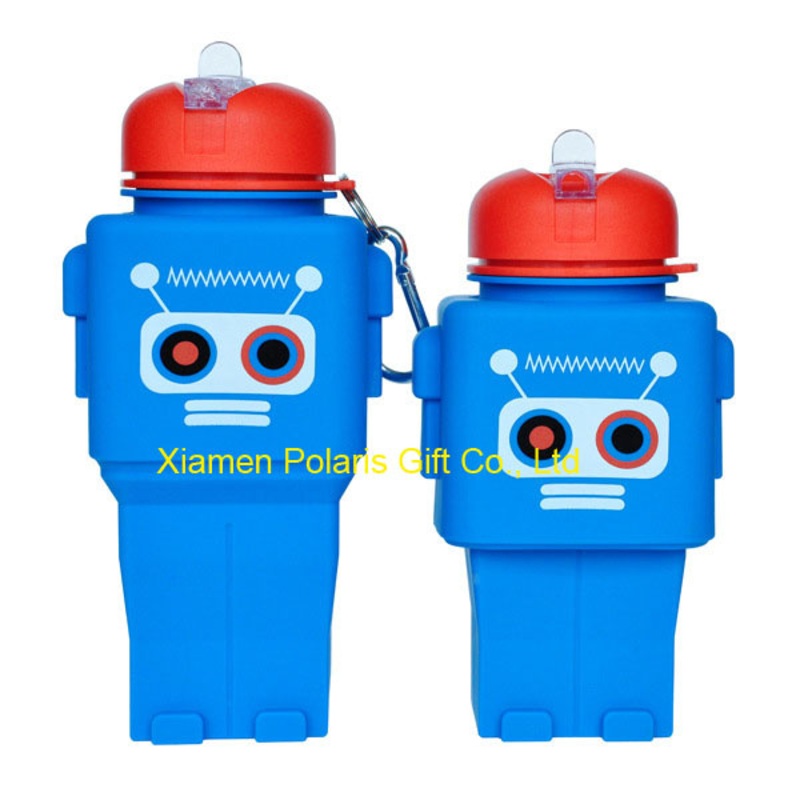 Promotional Robot Silicone Folding Water Bottle – Water Bottle and Folding Water Bottle price