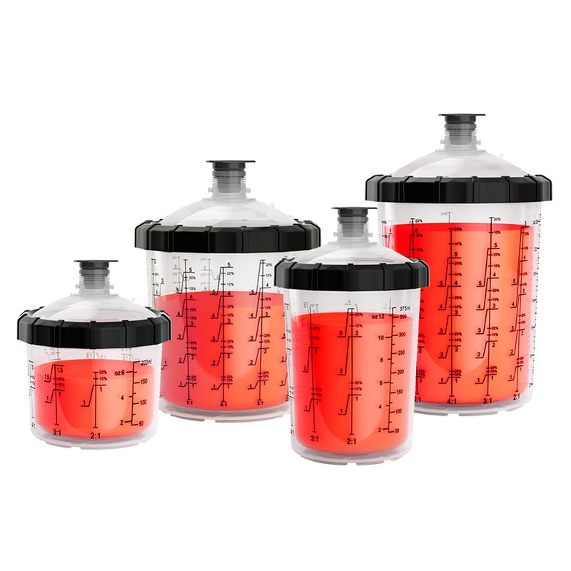 Spray Gun Pot Disposable Paint Mixing Cup 3.3, Suitable for Various Joints – Paint Mixing Cup and Airbrush Pot