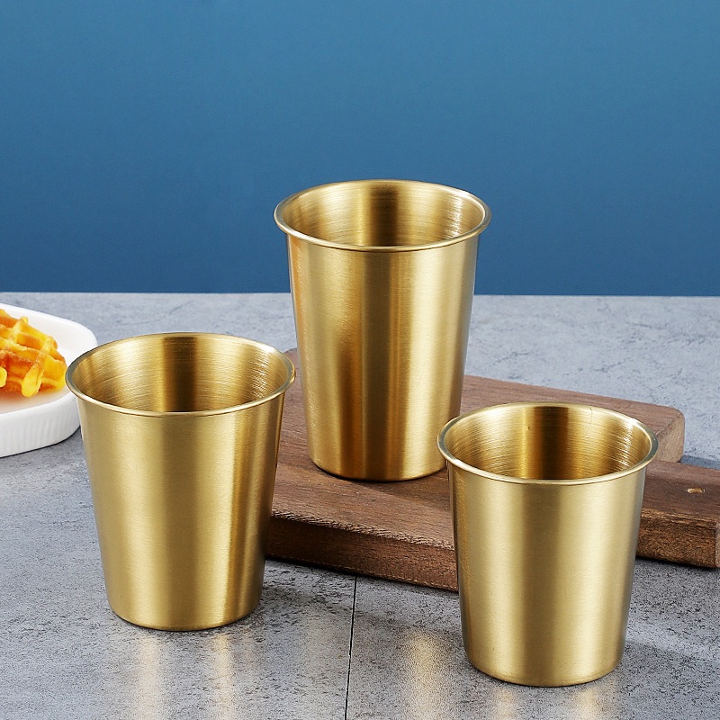 Wholesale Golden Stainless Steel Beer Glass – Glass and Cup price