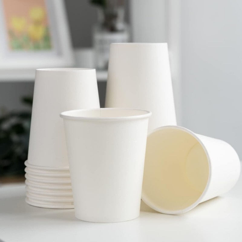 Wholesale Printing 8oz 12oz 16oz Single Wall Disposable White Paper Cups Customized Hot Coffee Paper Cup – Paper Cup and Disposable Cup price