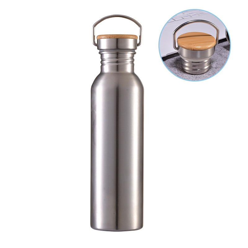 1000ml Bamboo Cap Water Bottle Single Wall Stainless Steel Plastic Free – 32oz Water Bottle and Leak Proof Water Bottle price