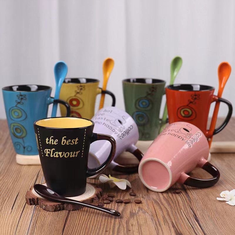 11oz White Black Porcelain Ceramic Tea Coffee Mug 350ml Ceramic Porcelain – Porcelain Mug and Ceramic Dinner Set price