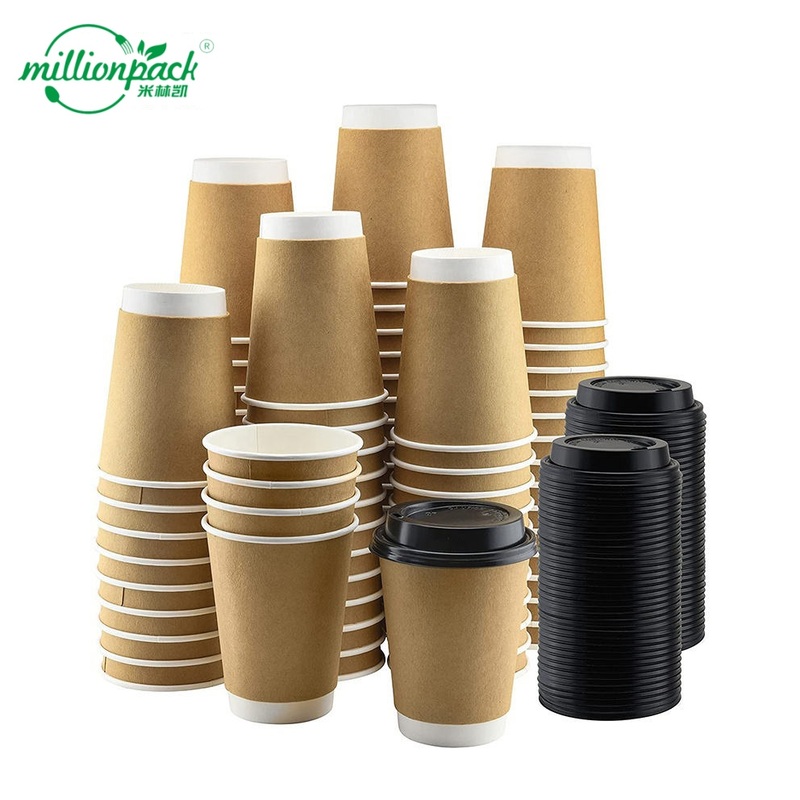 12/16oz Disposable Paper Coffee Cups Thickened Design for Cafes Parties and Events – Disposable Coffee Cup and Paper Coffee Cup price