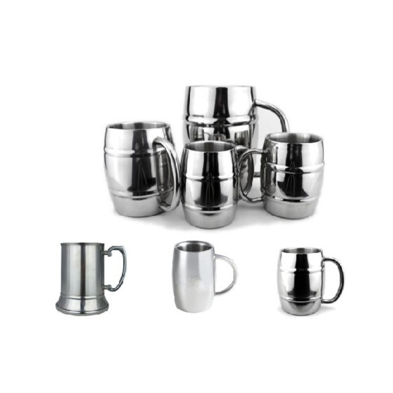 220/300/450/500/1000ml Double Wall Stainless Steel Beer Mug Sell Hot Insulated Steel Cup Taza Acero Inoxidable – Beer Mug and Wine Glass price
