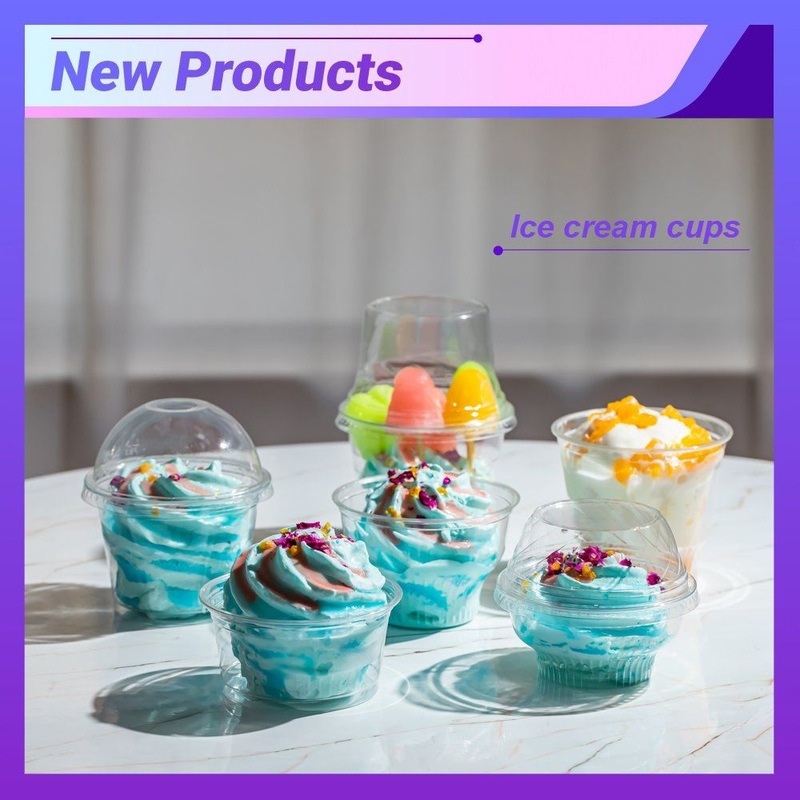 3.5/5/6/7/8/9/12oz Crystal Disposable Take Away Plastic Ice Cream Cups – Ice Cream Cup and Beverage Cup